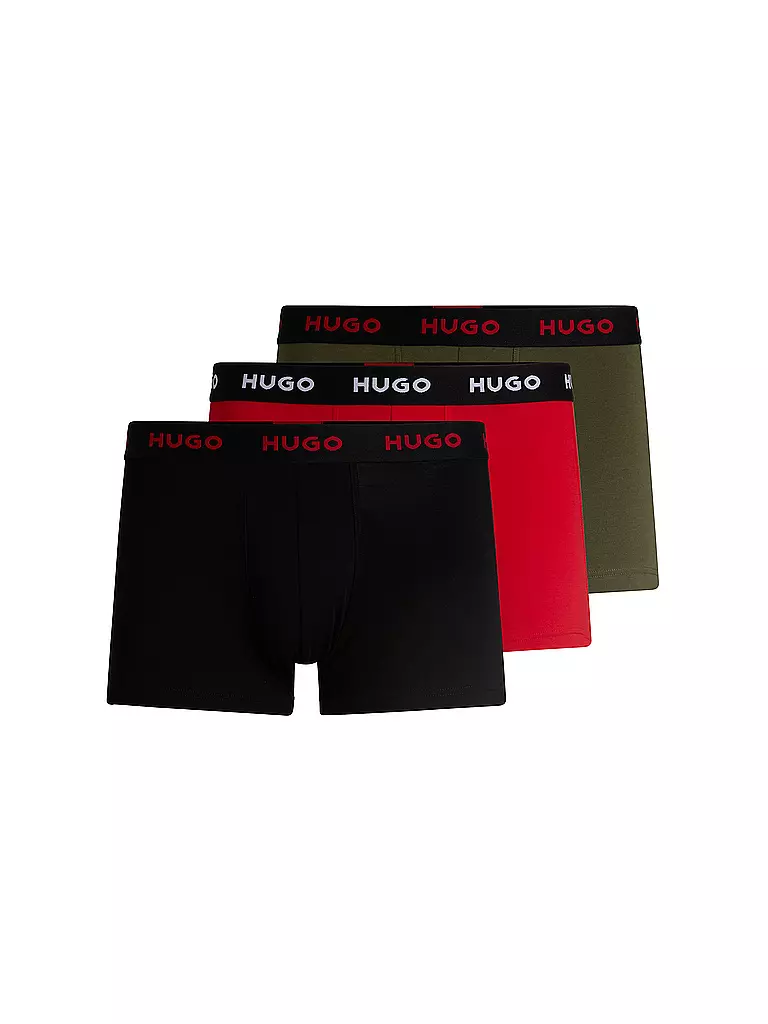 HUGO | Calzoncillos paquete de 3 abiertos varios | Negro