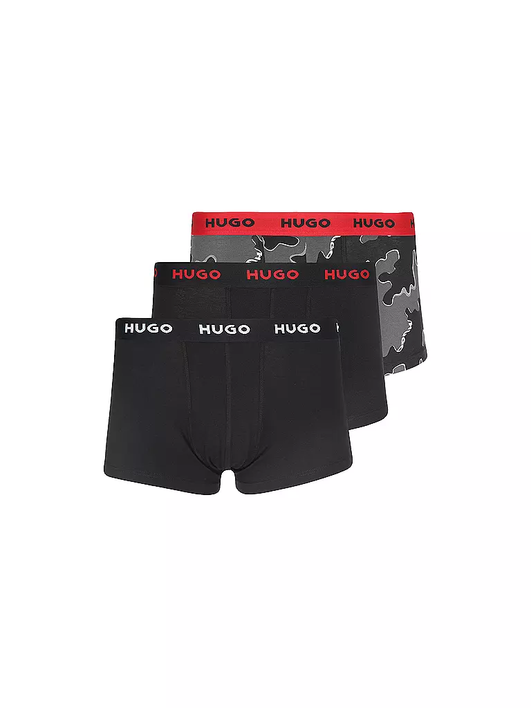 HUGO | Calzoncillos paquete de 3 abiertos varios | Negro