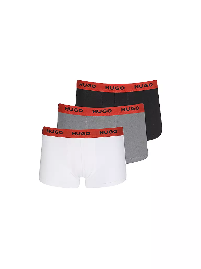 HUGO | Calzoncillos paquete de 3 negro gris blanco | Blanco
