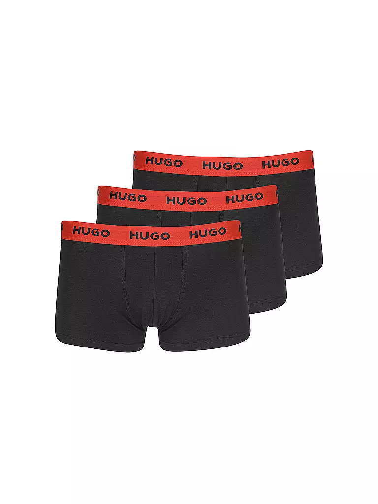 HUGO | Calzoncillos paquete de 3 negro oliva rojo | Negro
