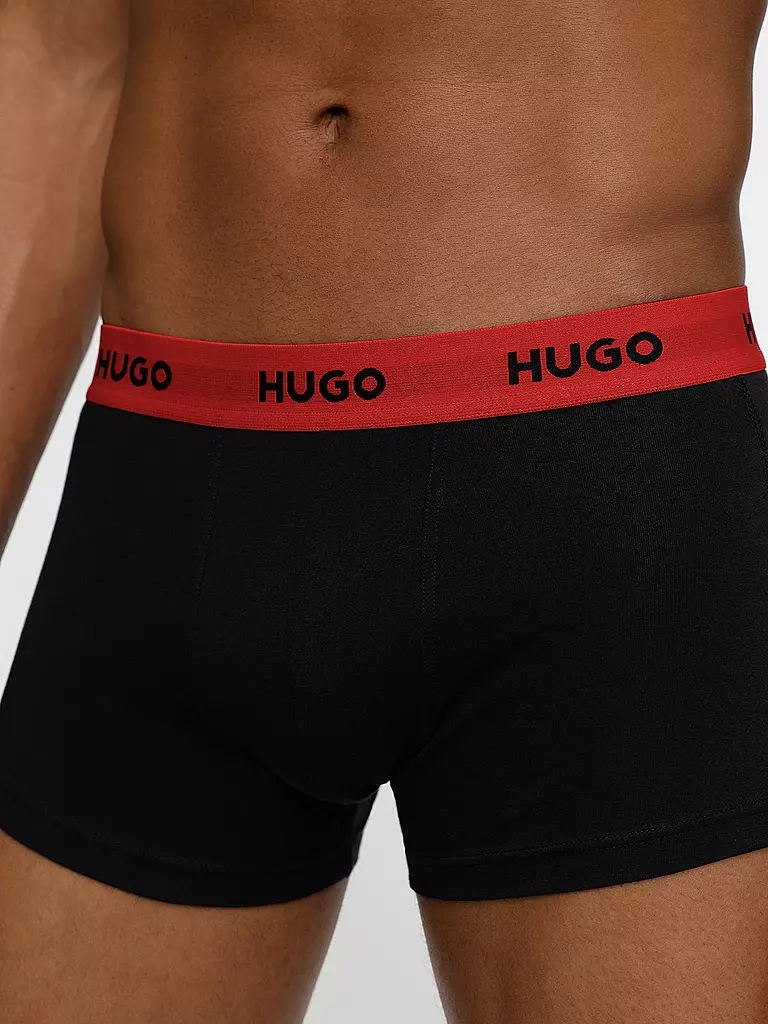HUGO | Calzoncillos paquete de 3 negro oliva rojo | 