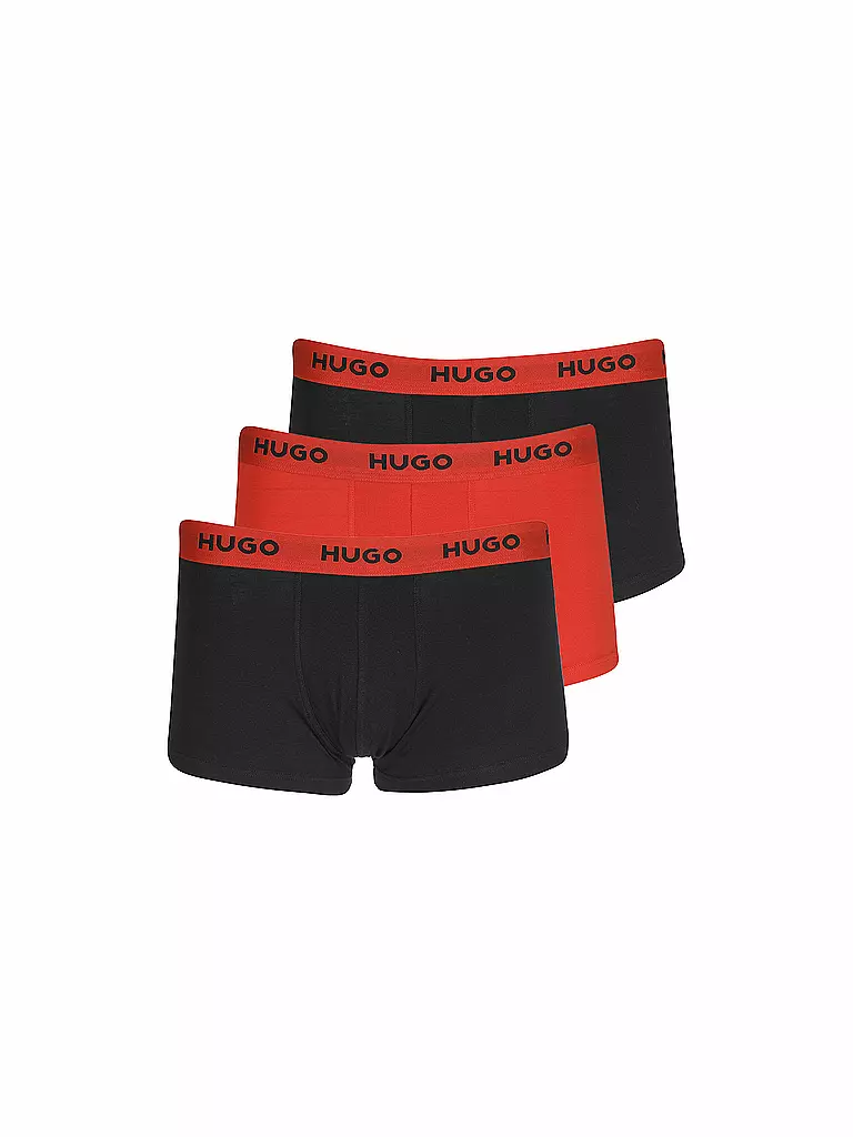 HUGO | Calzoncillos paquete de 3 negro rojo | Negro