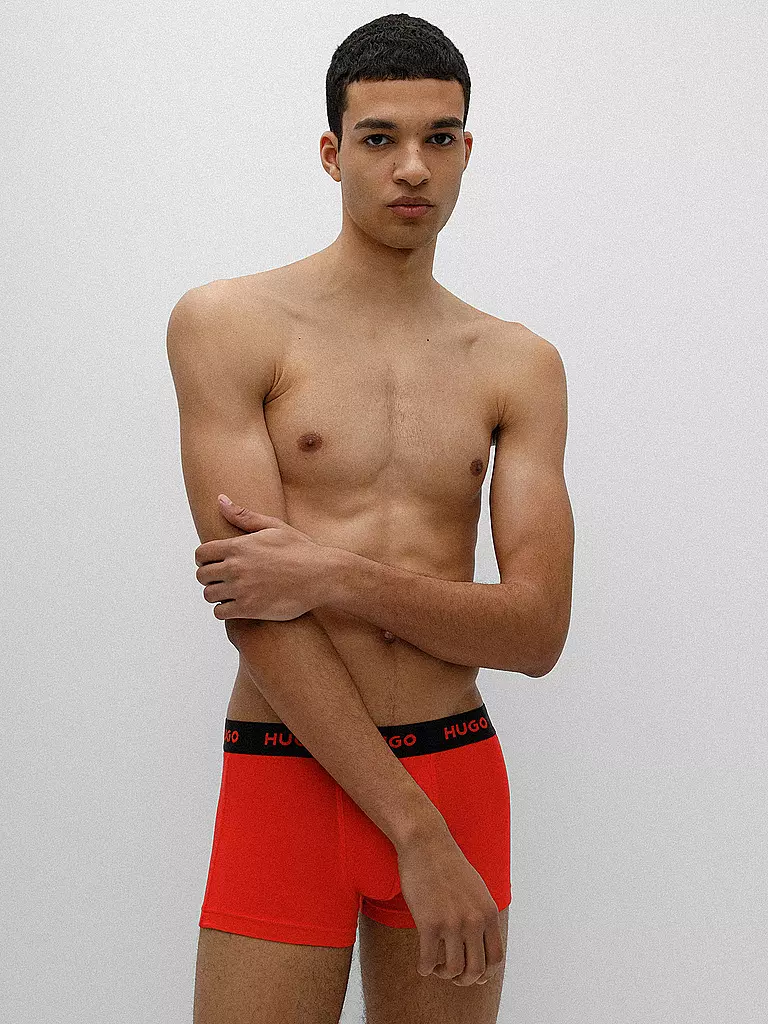HUGO | Calzoncillos paquete de 3 negro rojo | Negro