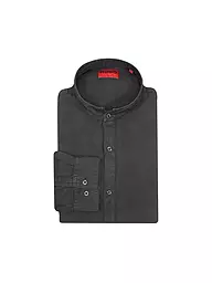 HUGO | Leinenhemd Slim Fit ELVORY  | Negro