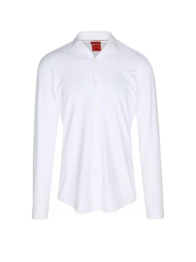 HUGO | Camisa de punto Slim Fit KENNO | Blanco