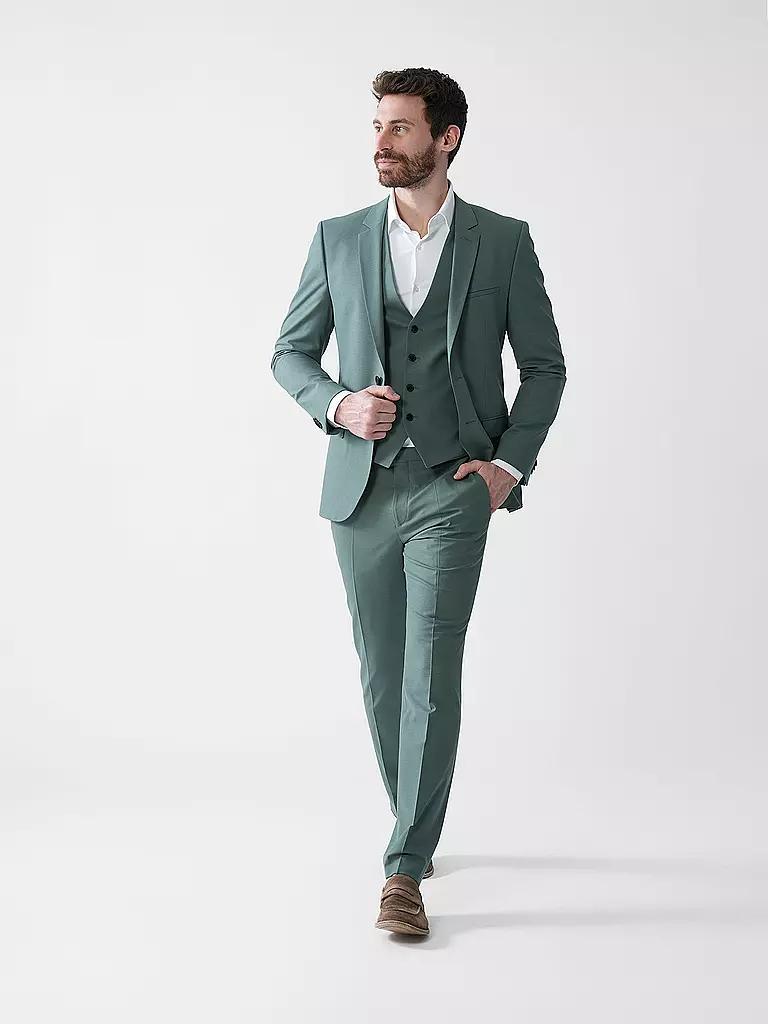 HUGO | Camisa de punto Slim Fit KENNO | Blanco