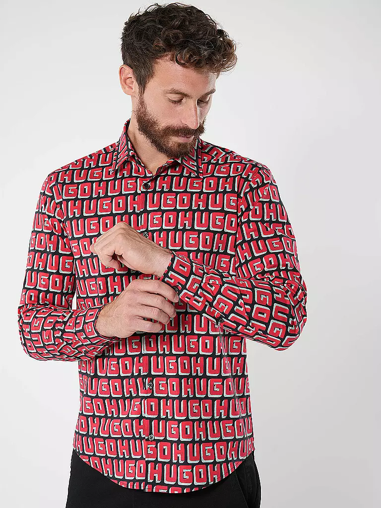 HUGO | Camisa Slim Fit ERMO | Rojo