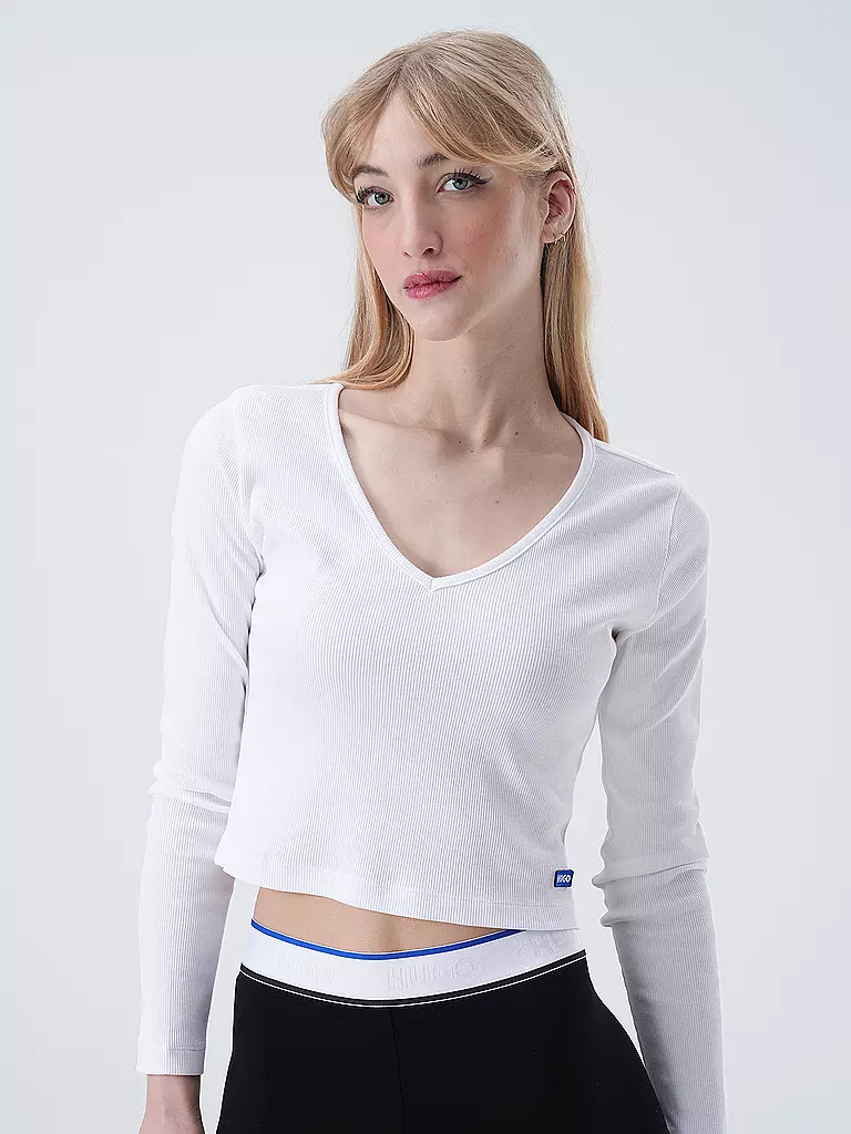 HUGO | Camiseta de manga larga DARIMINA con corte cropped | 