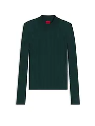 HUGO | Camiseta de manga larga SARPHAMMILK | Verde oscuro