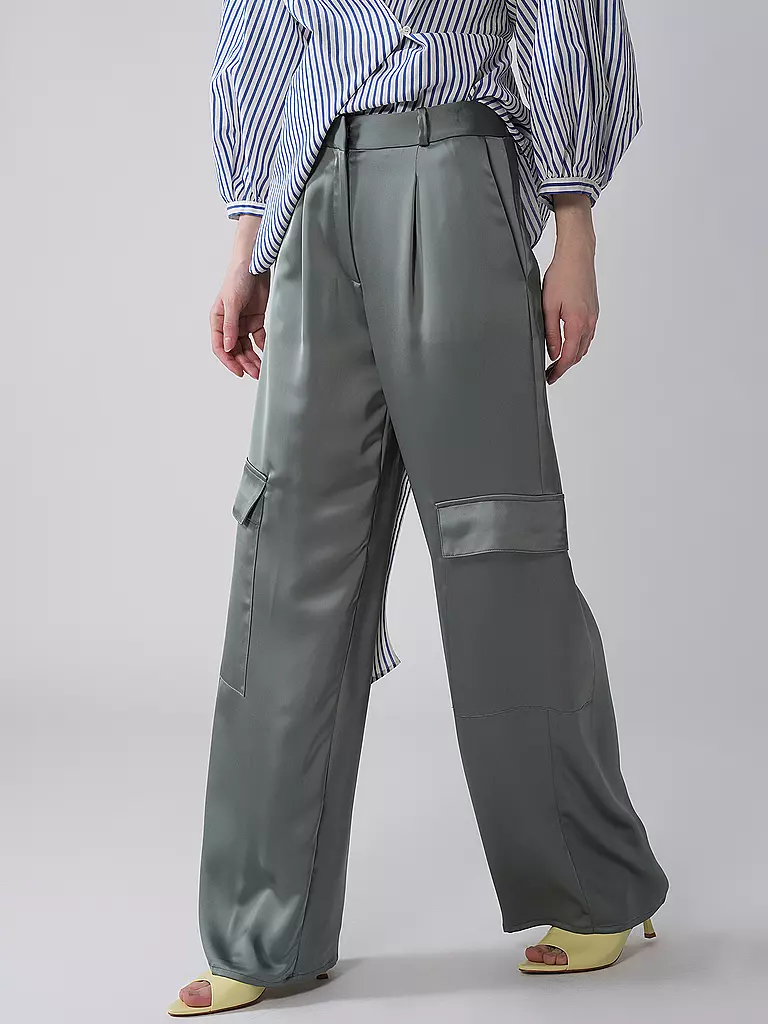 HUGO | Cargohose HANIRA | Verde claro