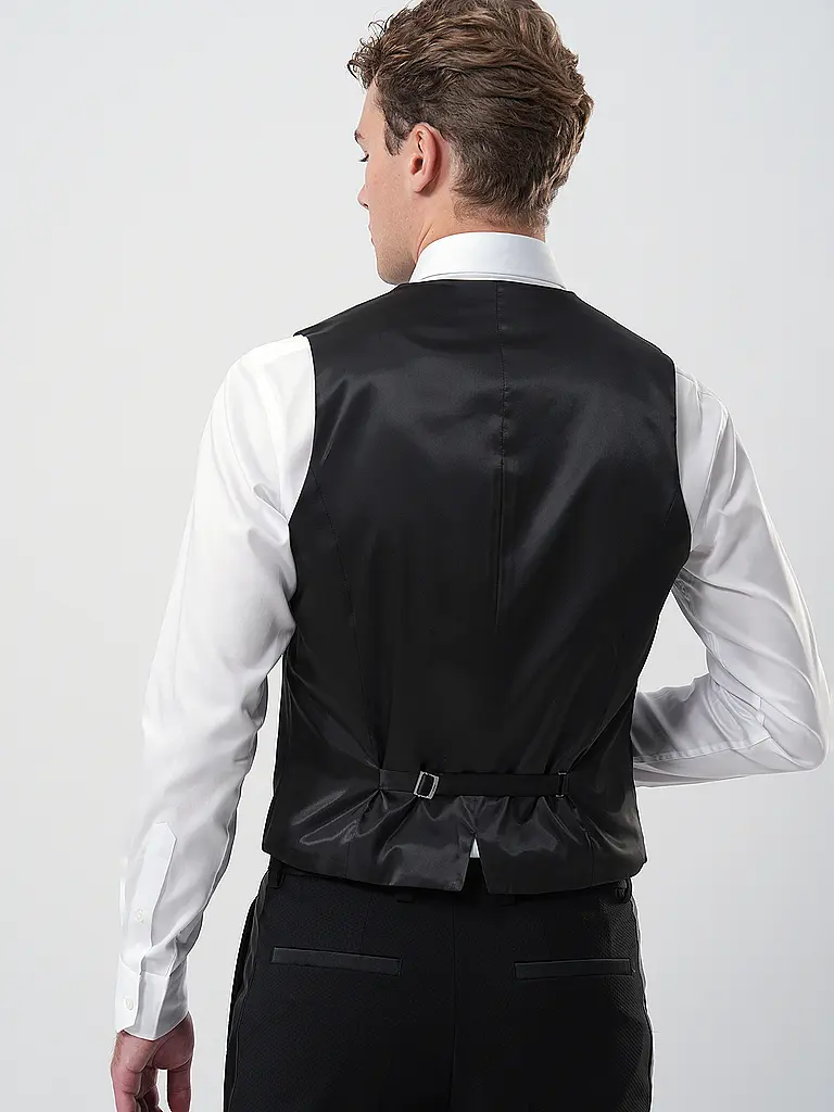 HUGO | Chaleco de traje VIN253X-MH | Negro