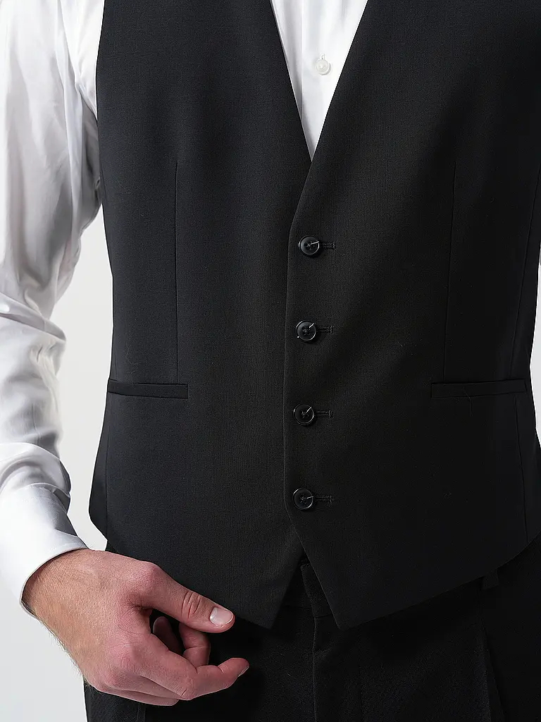 HUGO | Chaleco de traje VIN253X-MH | Negro