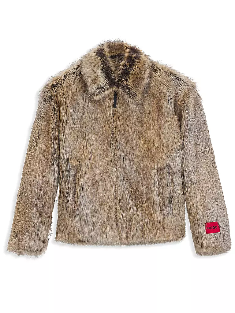 HUGO | Chaqueta con aspecto de piel BRYAN | Marrón