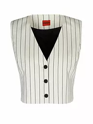 HUGO | Gilet AURIS STRIPE | Crema