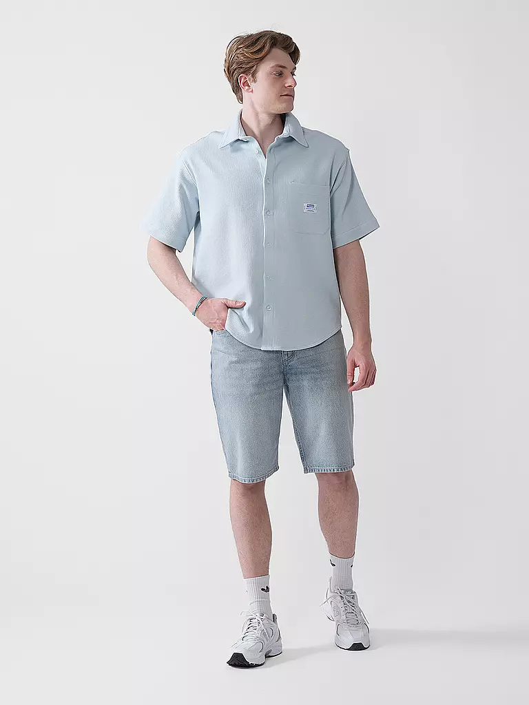 HUGO | Hemd Relaxed Fit EBRONN | Azul claro