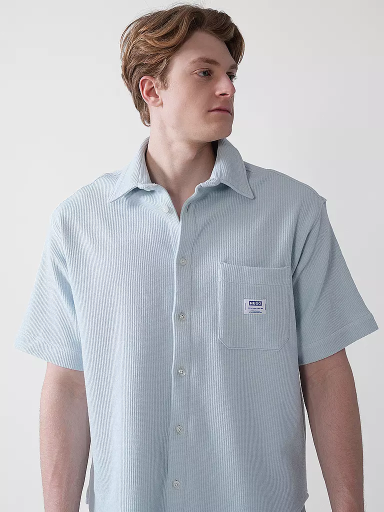 HUGO | Hemd Relaxed Fit EBRONN | Azul claro