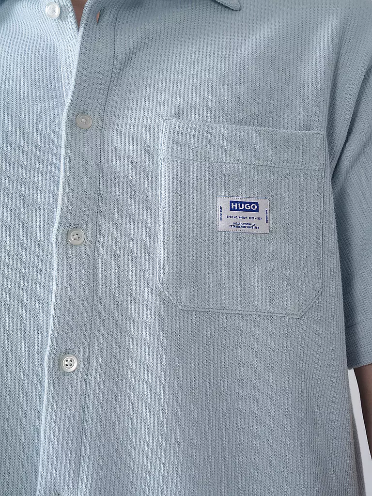 HUGO | Hemd Relaxed Fit EBRONN | Azul claro