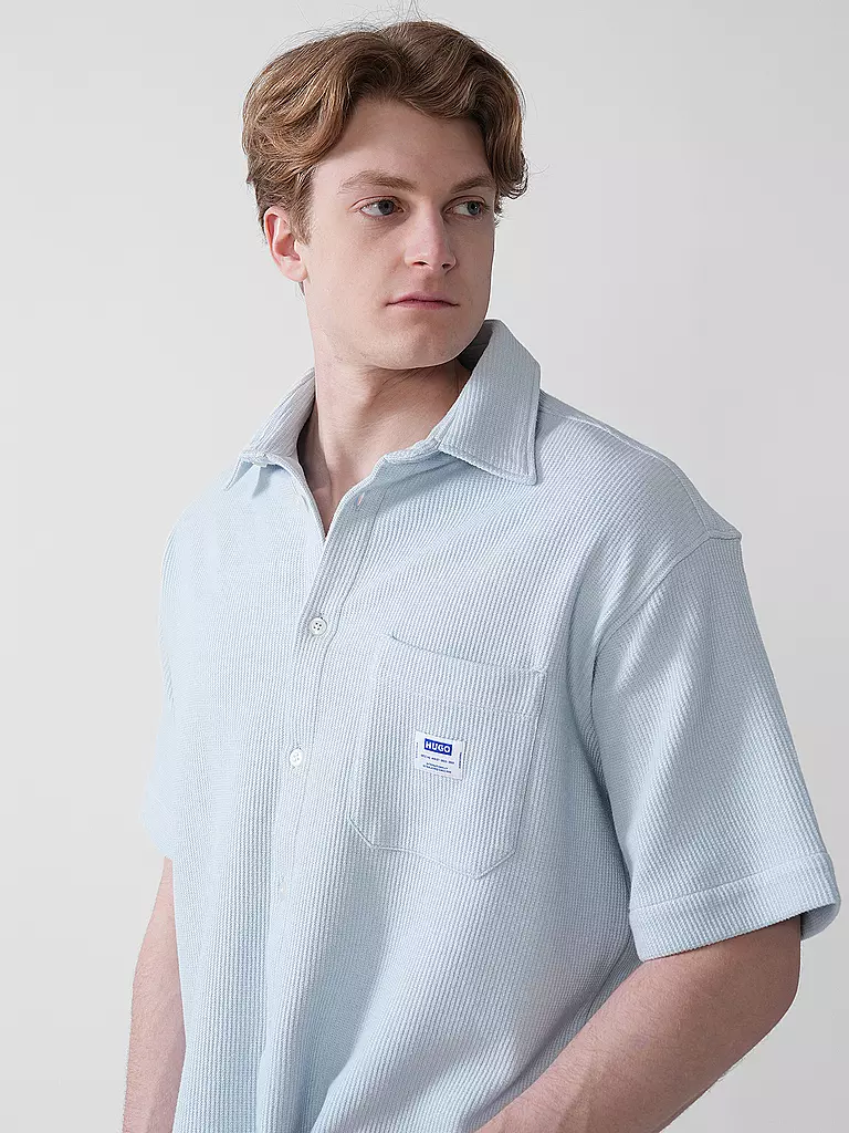 HUGO | Hemd Relaxed Fit EBRONN | Azul claro