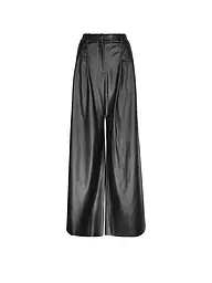 HUGO | Hose Wide Fit in Lederoptik HAWINE | Negro