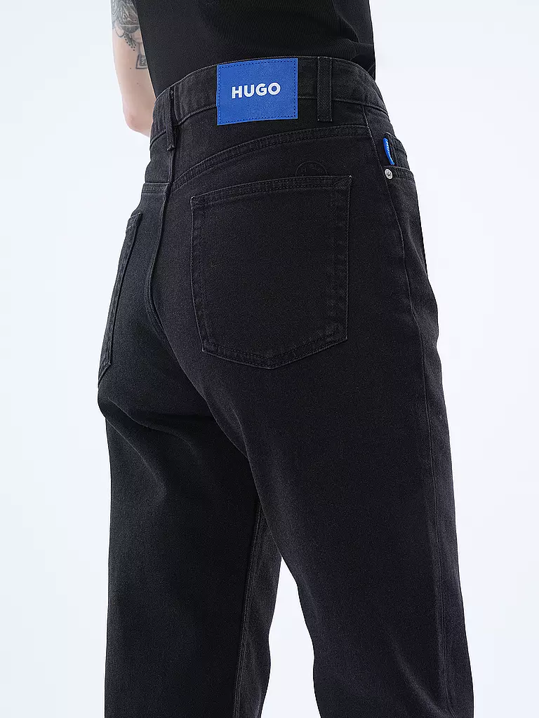 HUGO | Jeans Mom Fit NOE_B | Negro