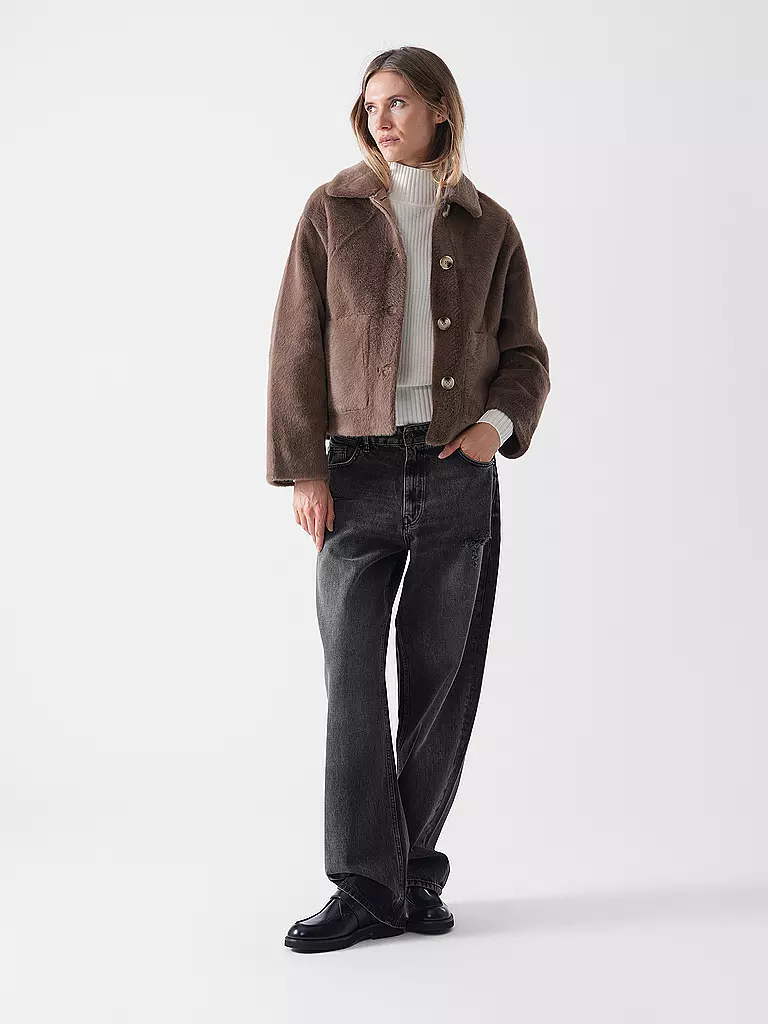 HUGO | Jeans Wide Leg LENI_B | Gris