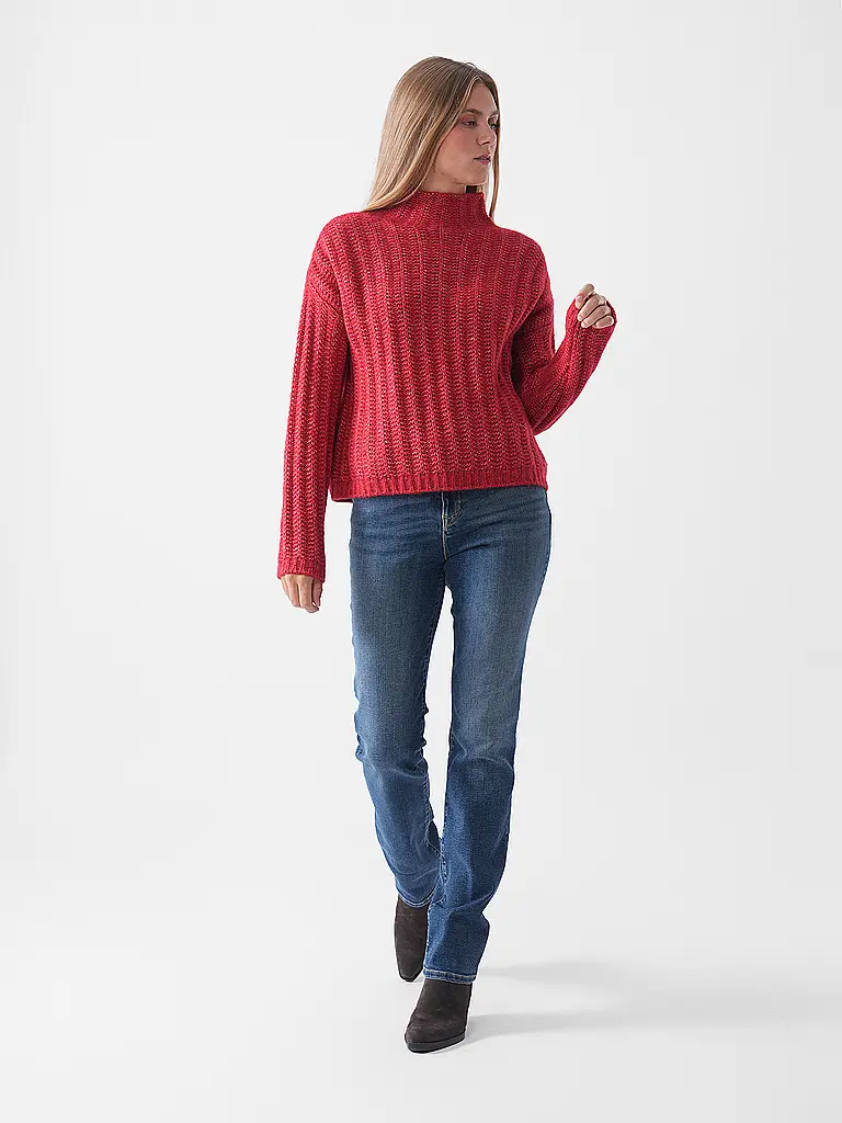 HUGO | Jersey de cuello alto SAFINEYNY | Rojo