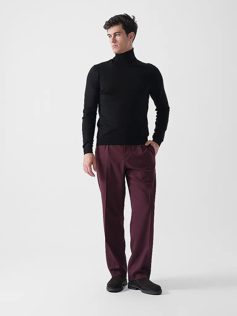 HUGO | Jersey de cuello alto SAN THOMAS | schwarz