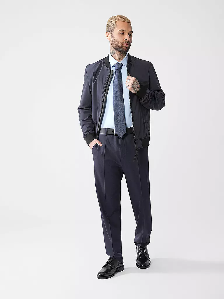 HUGO | Jerseyhemd Slim Fit KENNO | Azul claro
