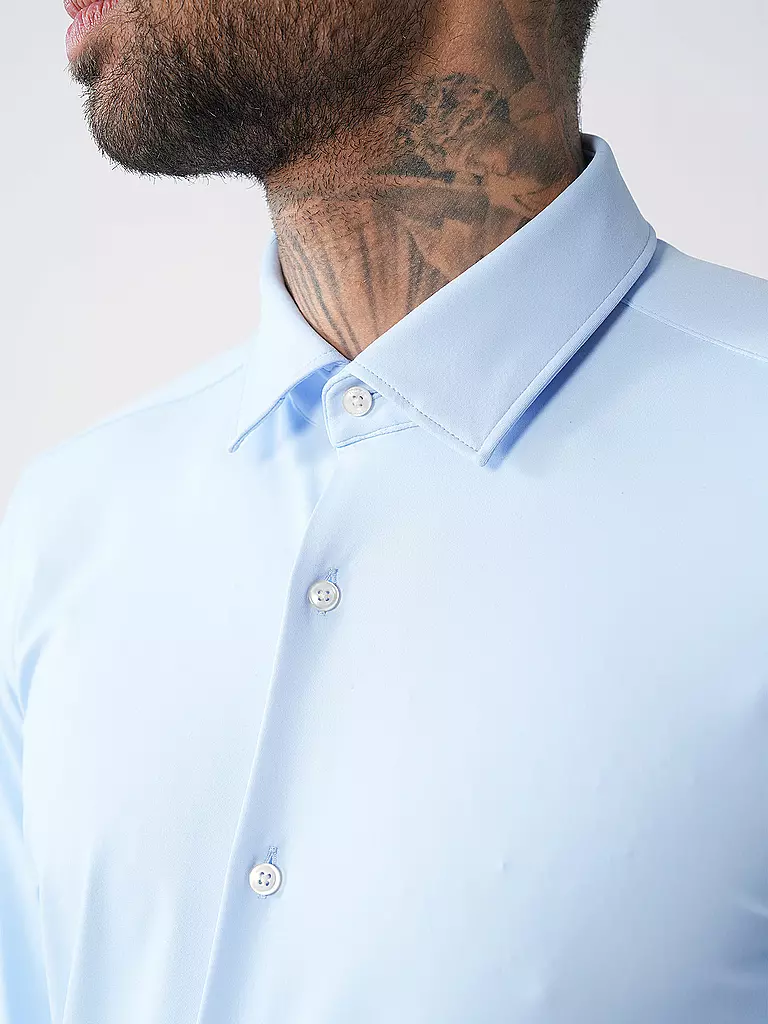 HUGO | Jerseyhemd Slim Fit KENNO | Azul claro