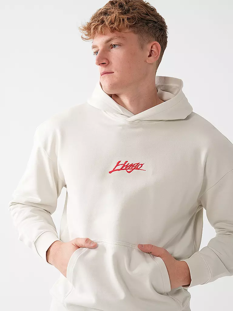 HUGO | Kapuzensweater - Hoodie  | Blanco