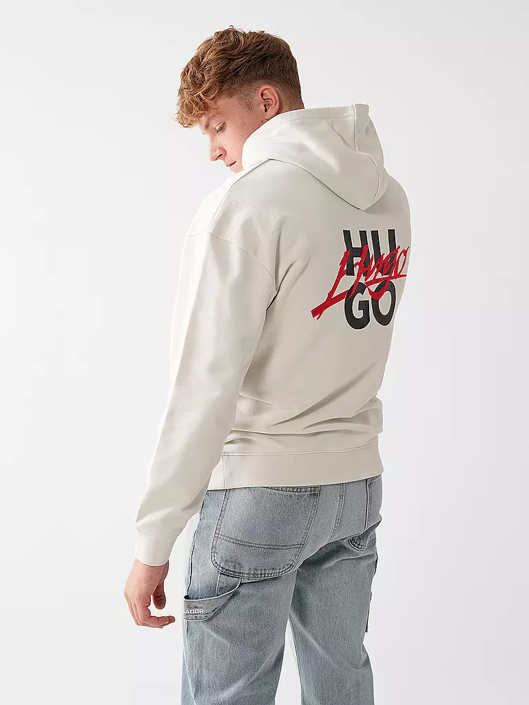 HUGO | Kapuzensweater - Hoodie  | Blanco