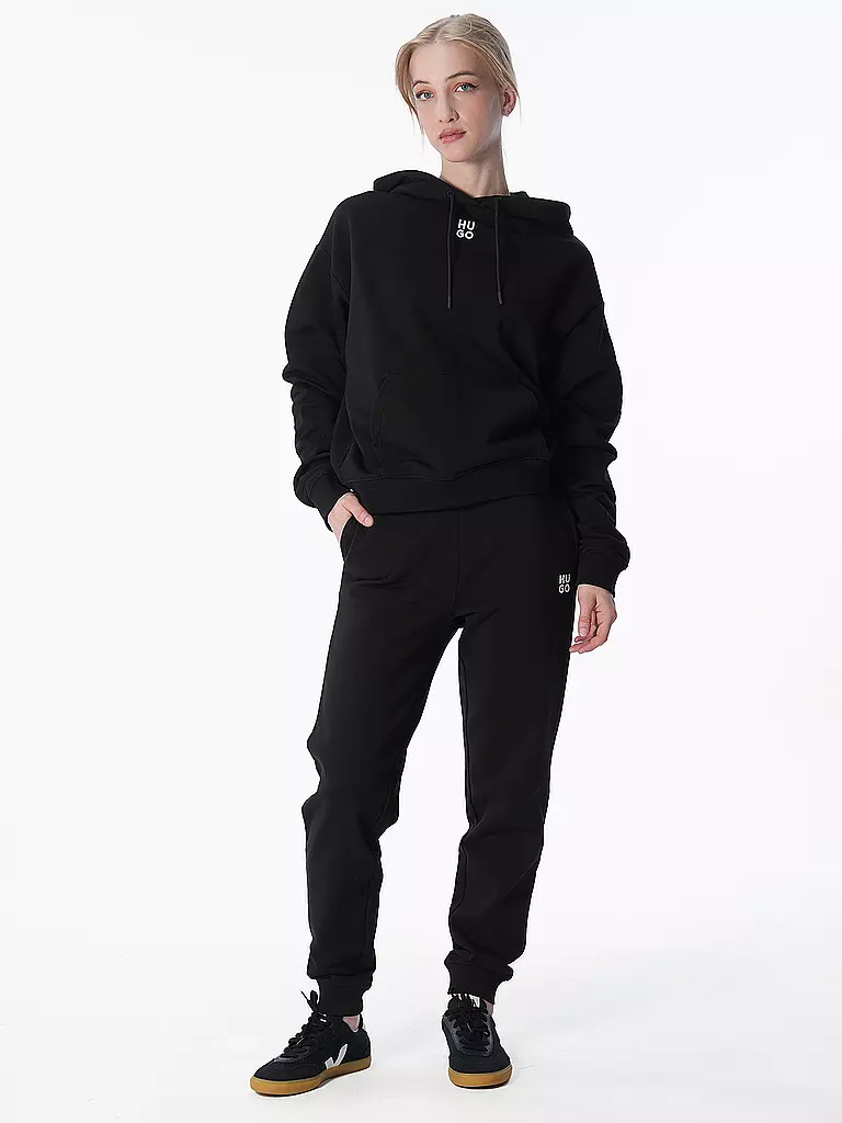 HUGO | Kapuzensweater - Hoodie DELFINIA | Negro