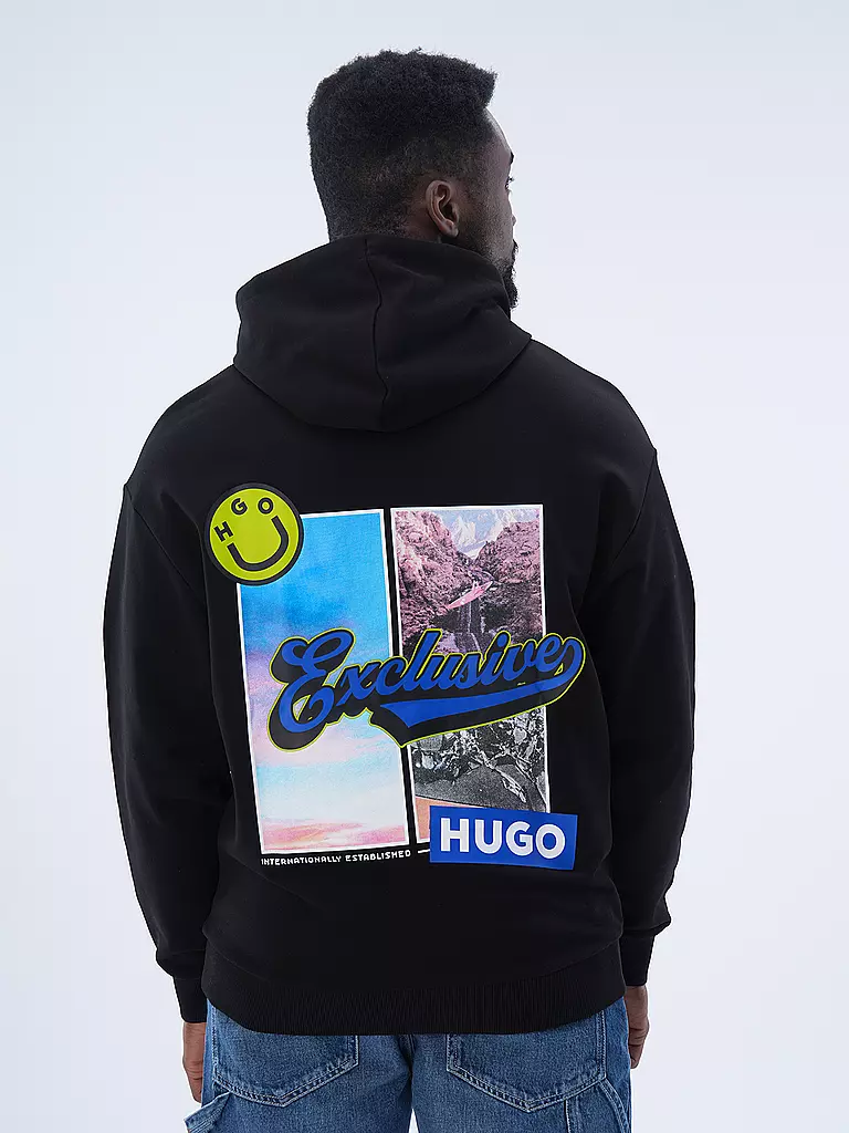 HUGO | Kapuzensweater - Hoodie NERRAIN | Negro