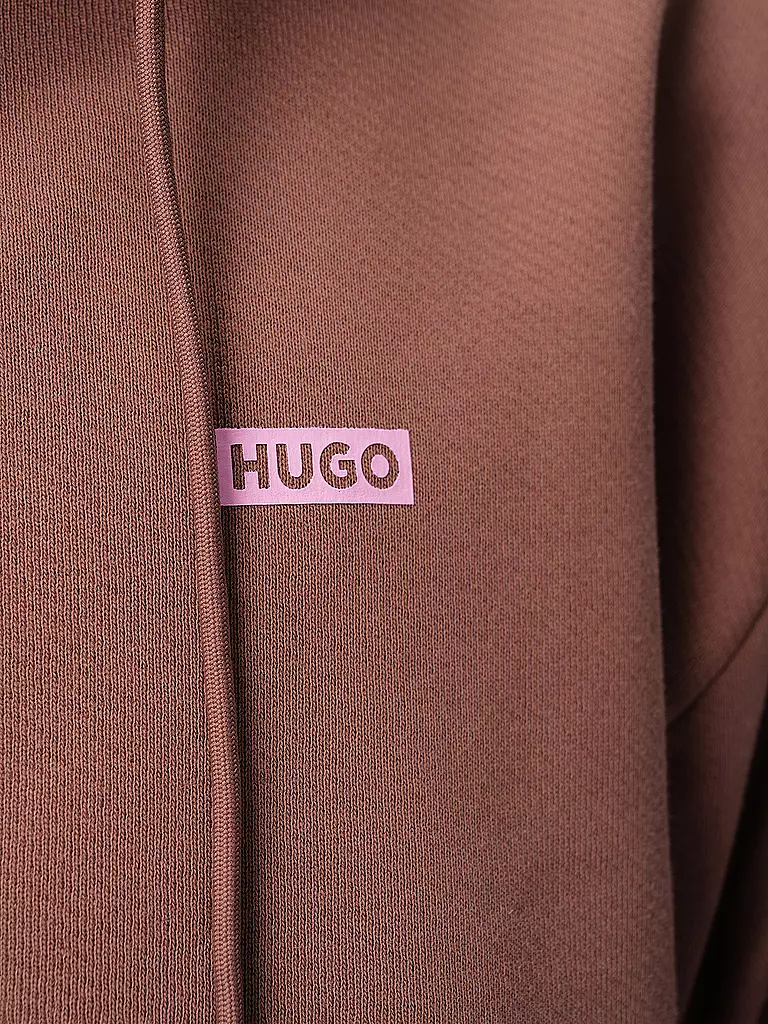 HUGO | Kapuzensweatjacke NARDIMEZ | Marrón