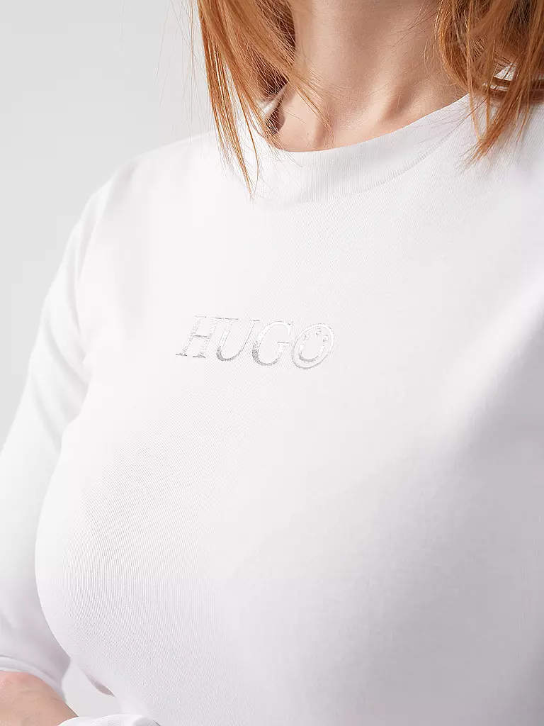 HUGO | Langarmshirt DELLA_B | Blanco