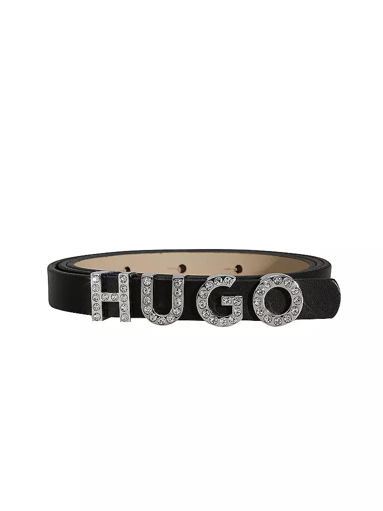 HUGO | Ledergürtel ZULA S  | Negro