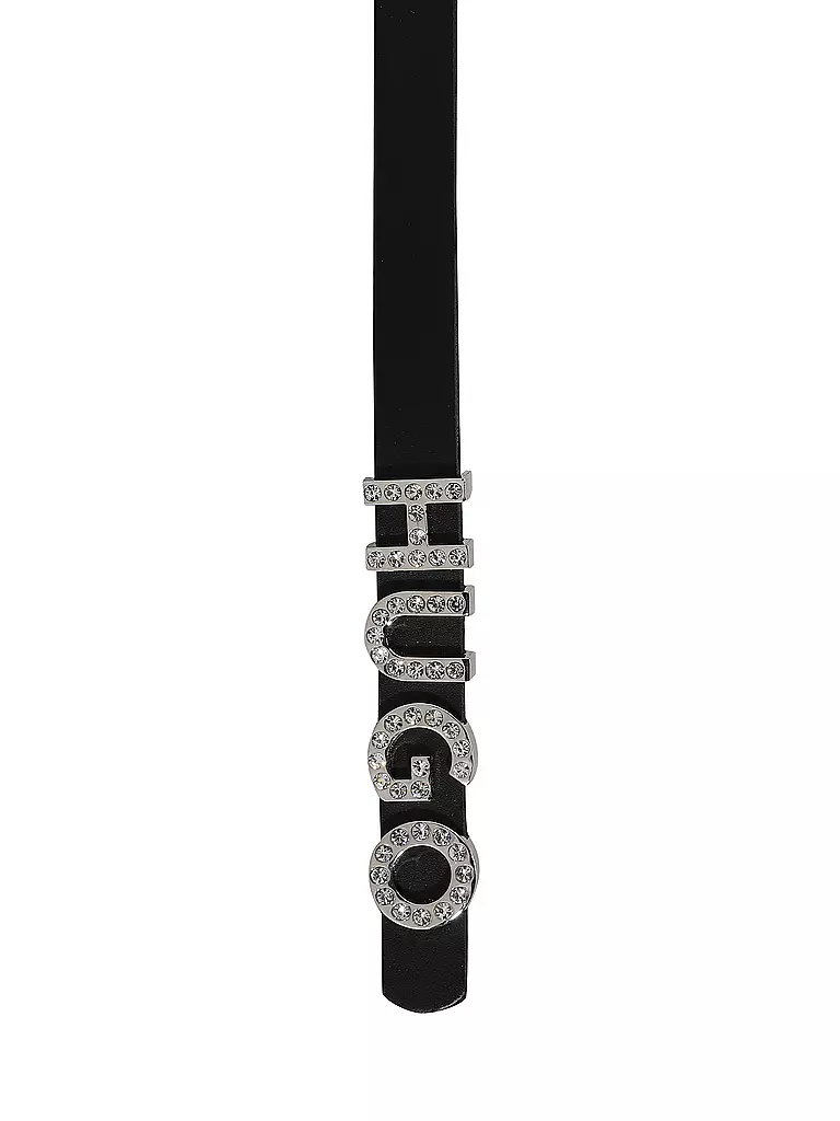 HUGO | Ledergürtel ZULA S  | Negro