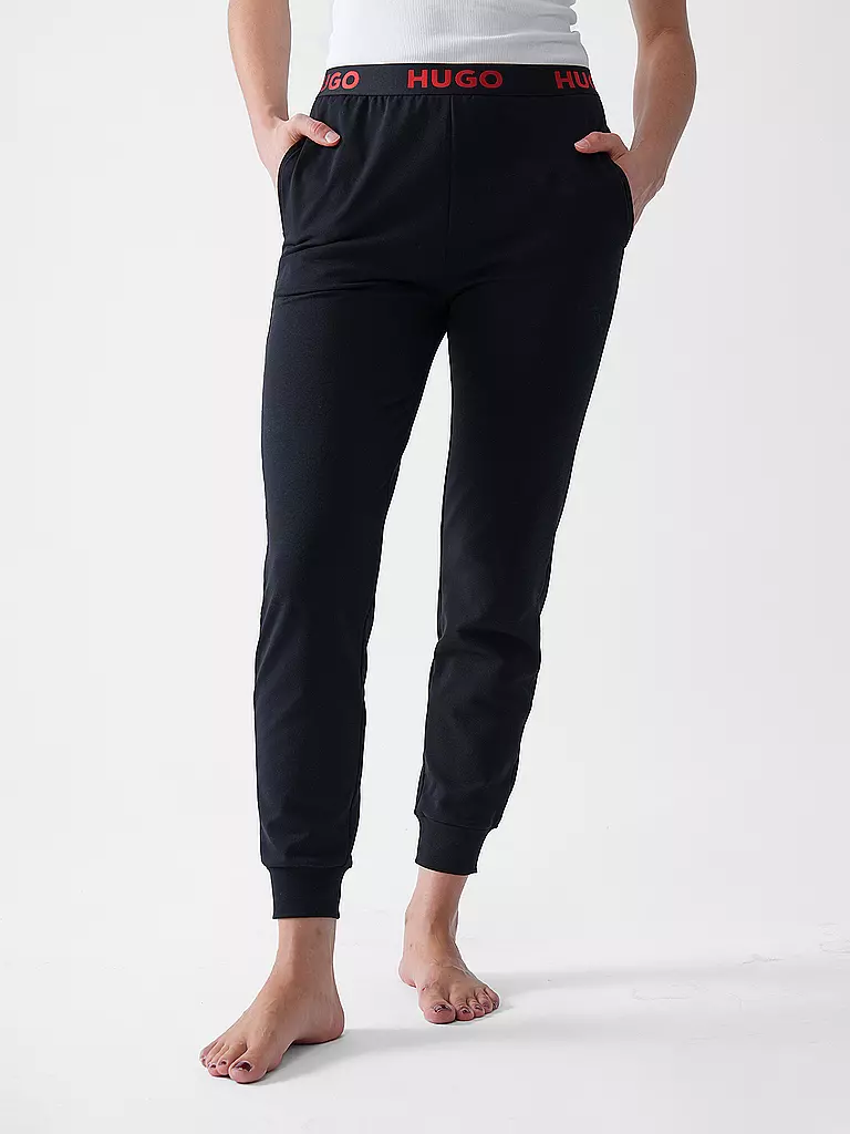 HUGO | Loungewear Hose SPORTY | Negro