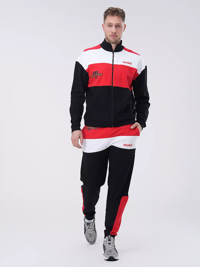 HUGO | Loungewear Jacke  | Negro