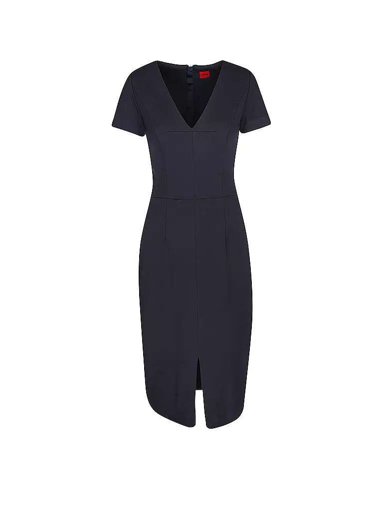 HUGO | Midikleid KALAMARA-1 | Azul oscuro