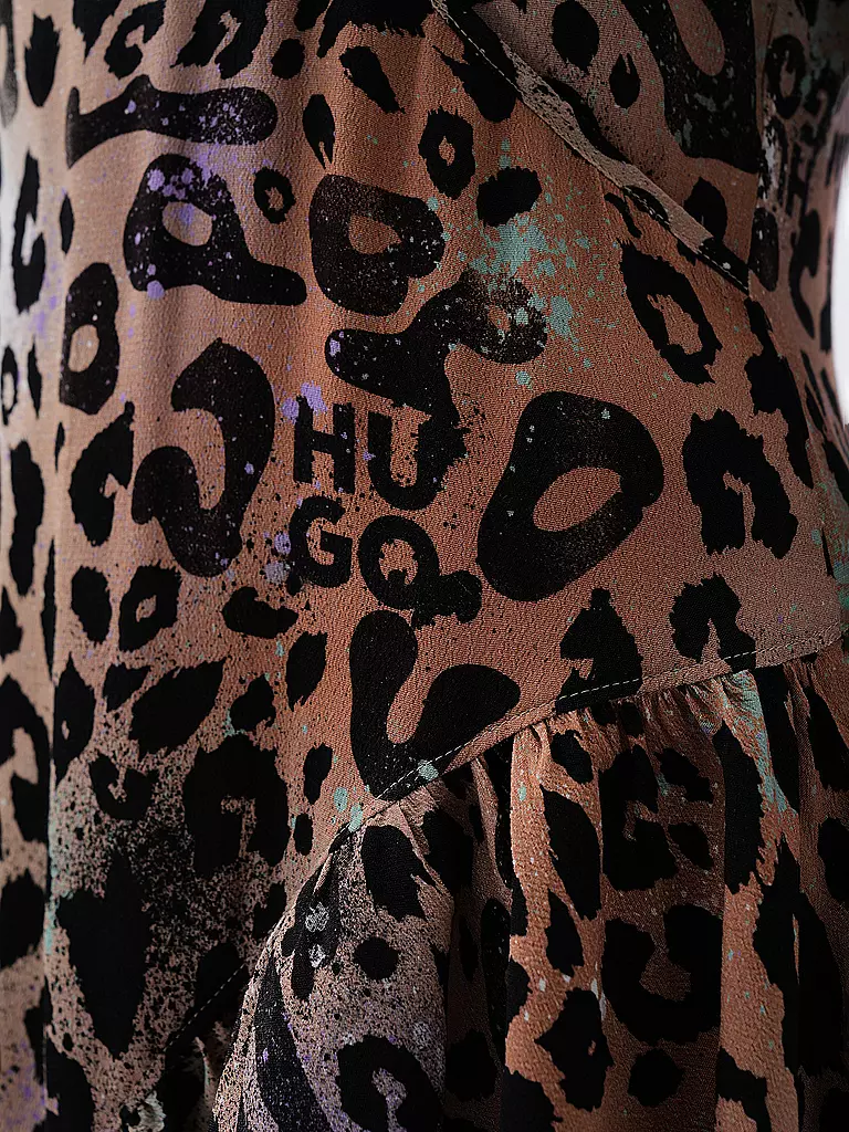 HUGO | Minikleid KALUNA-1 | Marrón