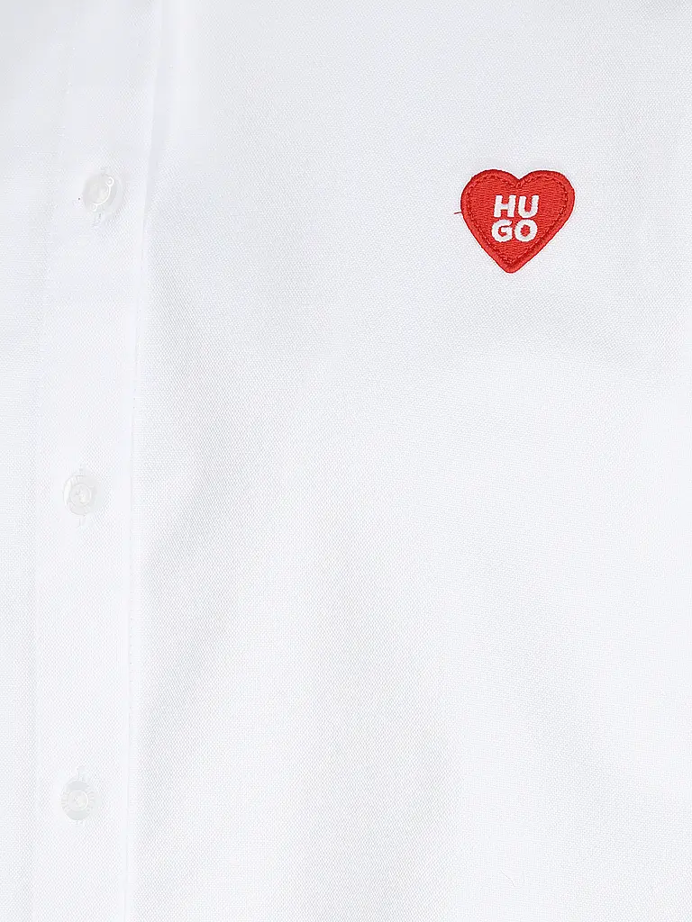 HUGO | Nombre del producto: Blusa camisera ERSELIA
Marca: HUGO
Color: blanco
Categorías: Moda,Mujer

Largo de manga: Manga larga
Material: Algodón
Forma del cuello: Cuello de camisa
Diseño: Liso
Corte (Prenda superior): Suelto
Estilo: Puro,Tendencia
Detalles: | 