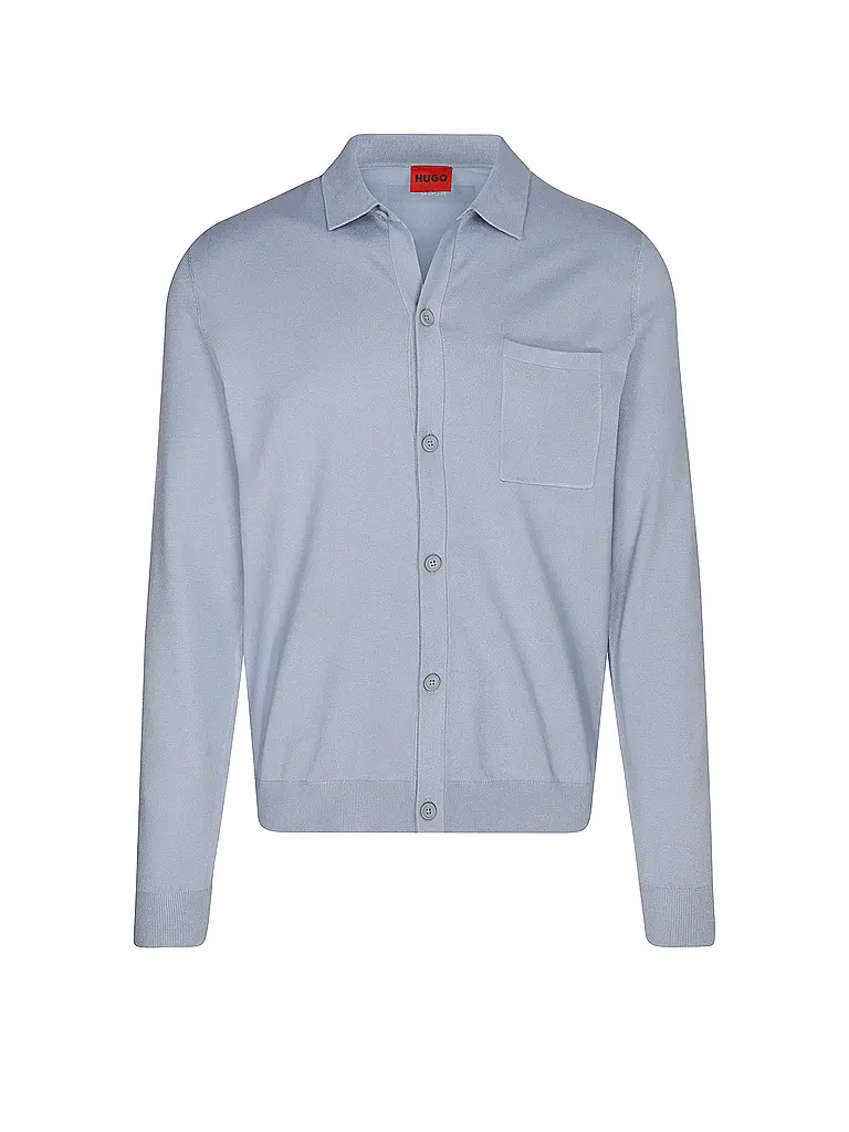 HUGO | Nombre del producto: Chaqueta de punto SAN JORDAN-CV | Azul claro