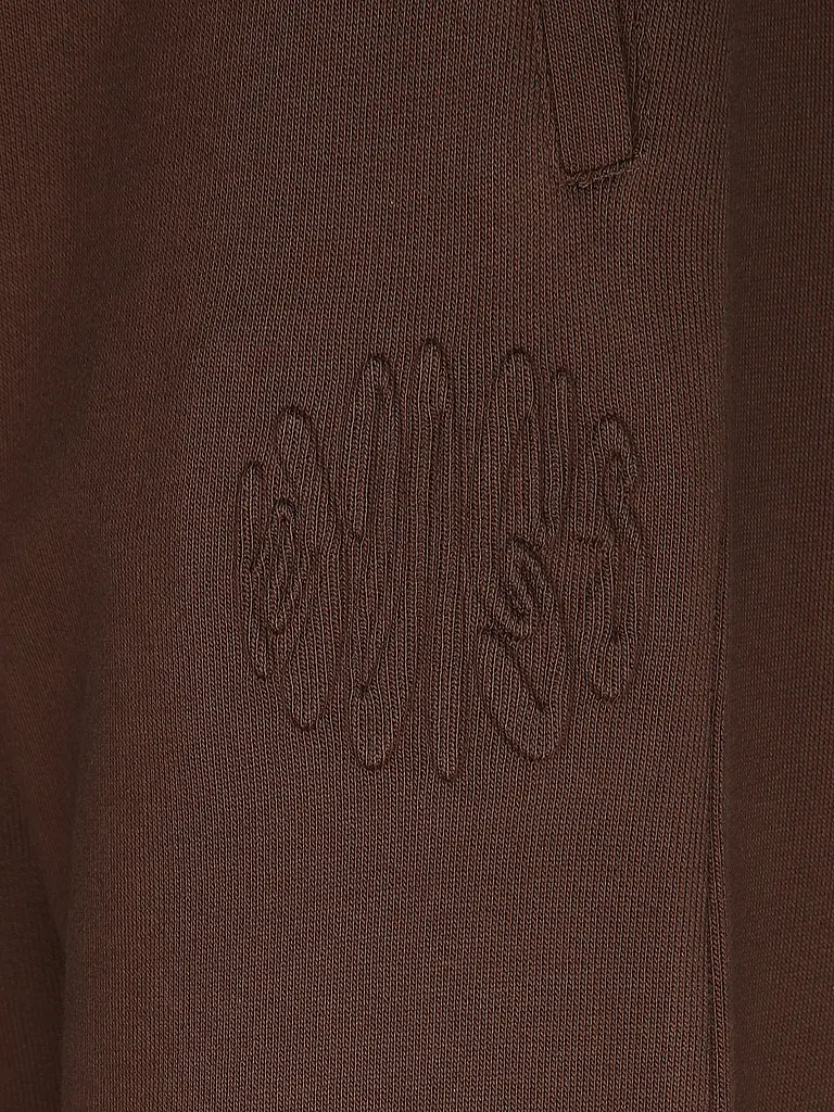 HUGO | Nombre del producto: Pantalón Jogging Fit NALEISY_B
Marca: HUGO
Color: marrón
Categorías: Moda, Mujer

Material: Algodón, Felpa
Diseño: Liso
Detalles: Logo, Bolsillos laterales | 