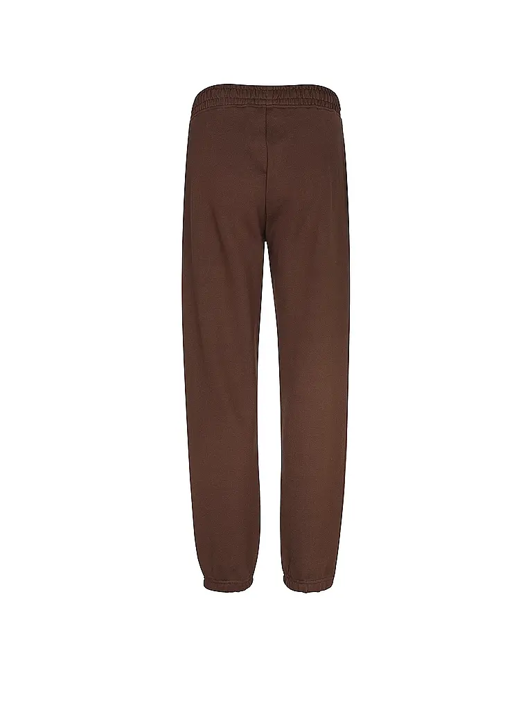 HUGO | Nombre del producto: Pantalón Jogging Fit NALEISY_B
Marca: HUGO
Color: marrón
Categorías: Moda, Mujer

Material: Algodón, Felpa
Diseño: Liso
Detalles: Logo, Bolsillos laterales | Marrón