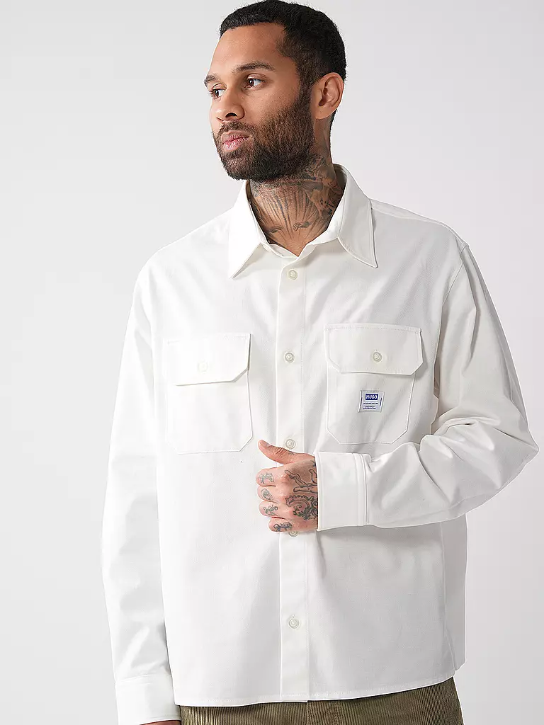 HUGO | Overshirt EKYNONE | Blanco