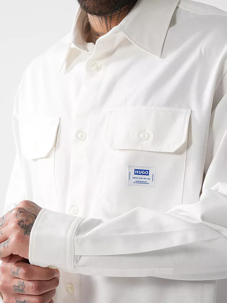 HUGO | Overshirt EKYNONE | Blanco