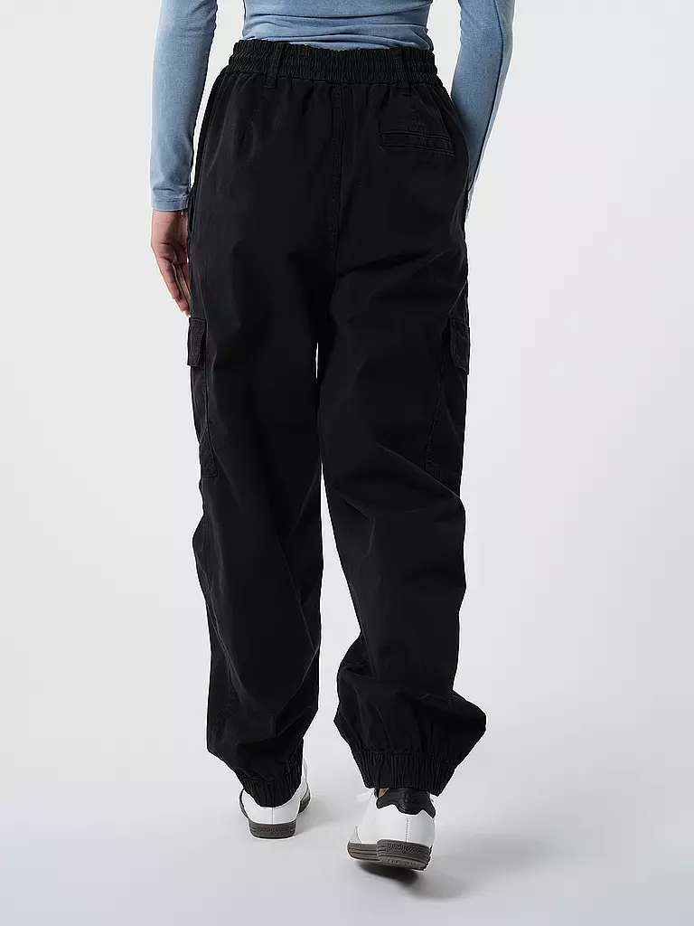 HUGO | Pantalón cargo de corte relajado HISUNE-1-D_B | Negro