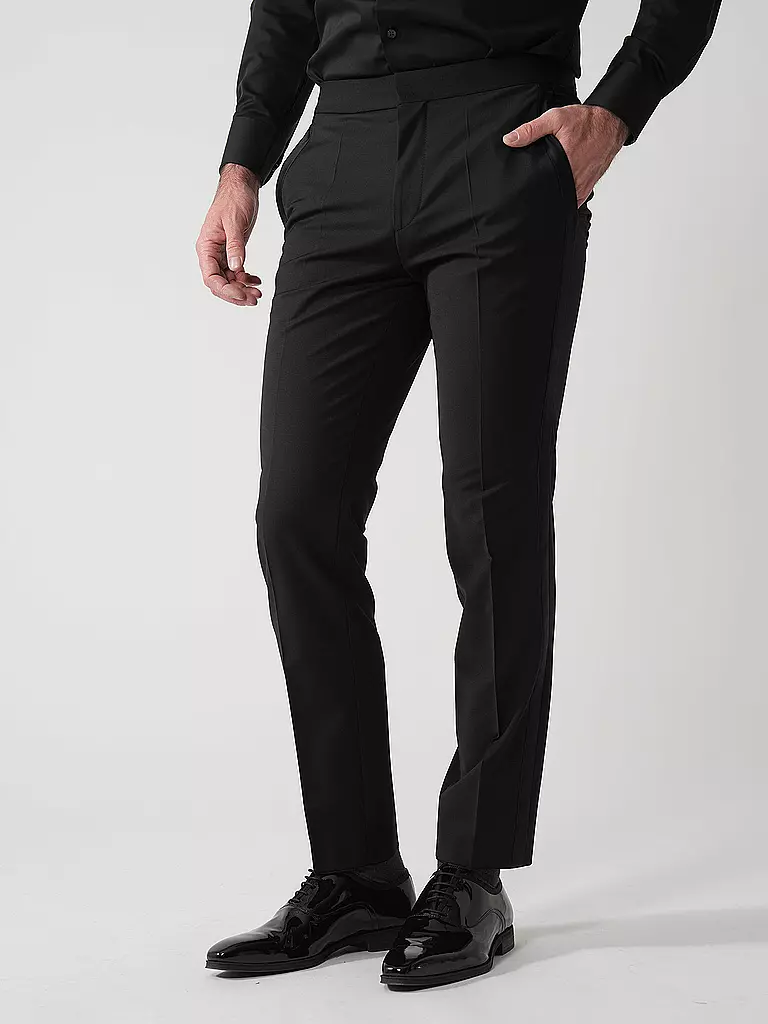 HUGO | Pantalón de traje de esmoquin Slim Fit HESTEN224E1X | 