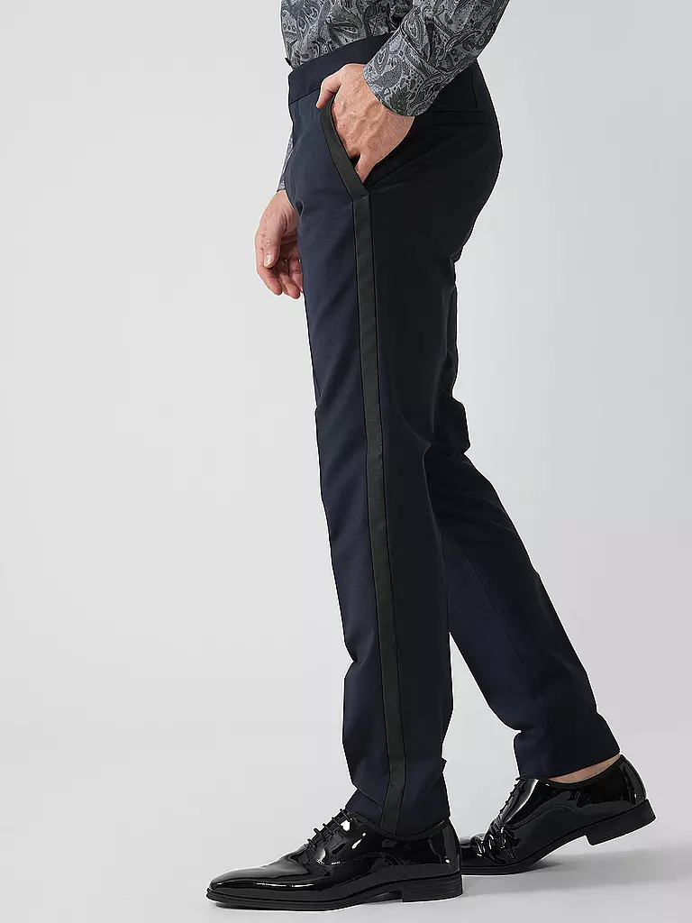 HUGO | Pantalón de traje de esmoquin Slim Fit HESTEN224E1X | blau